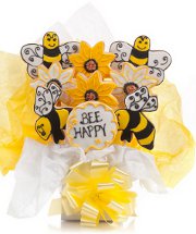 Bee Happy Cookie Bouquet