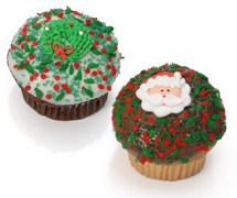 Christmas Gourmet Cupcakes - 6 Pack