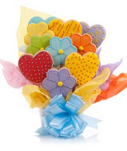 Daisies & Hearts Cookie Bouquet