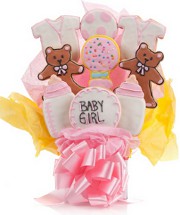 It's A Girl Cookie Bouquet