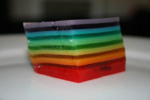 rainbow jello salad