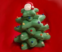 3-D Christmas Tree Cookie