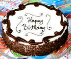 Chocolate and Vanilla Birthday Cake