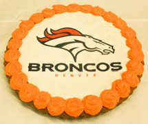 Broncos Giant Cookie Cake