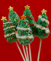 Cake Pops - Christmas Trees