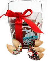 Christmas Fortune Cookies - Take Out Pail of 6