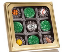 Father's Day Sport Chocolate Dipped Oreos - Box of 9
