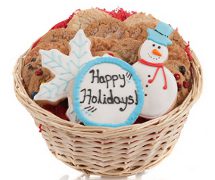 Winter Holidays Cookie Gift Basket