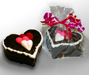 Heart Double Fudge Cake