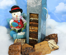 Metallic Snowflake Brownie Box