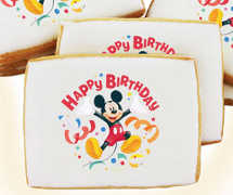 Mickey Mouse Birthday Streamers Cookies
