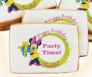 Minnie Mouse Sweetie Birthday Cookies
