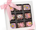 Mother's Day Chocolate Dipped Crispy Rice Bites - Gift Box of 9