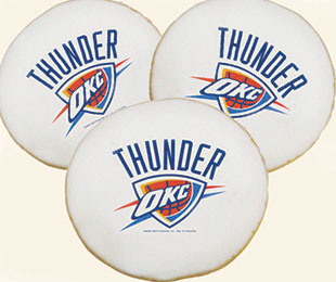 NBA Oklahoma City Thunder Cookies