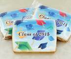 Cap In The Sky Graduation Cookies