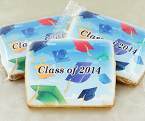 Cap In The Sky Graduation Cookies