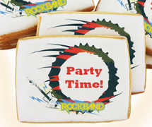 Rockband Guitar Cookies