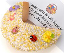 Spring Fling Giant Fortune Cookie - With Custom Message