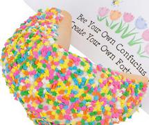 Spring Flowers Giant Fortune Cookie