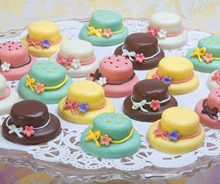 Pastel Tea Hat Petits Fours