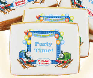 Thomas and Friends Train Happy Birthday Cookies