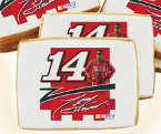 Nascar Cookie Tony Stewart #14 Race Ready Cookies