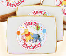 Winnie the Pooh 1st Celebration Cookies