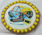 Hockey Theme Giant Cookie Cake